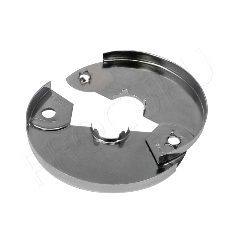 PROCURU 4-Pack 1/2-Inch CTS (5/8" OD) E3755 Hinged Split Escutcheons, Chrome Pipe Cover Plates with Screws, for 1/2" Copper, PEX Pipe - Image 3